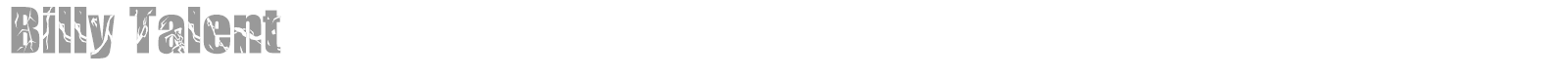 Billy Talent font preview